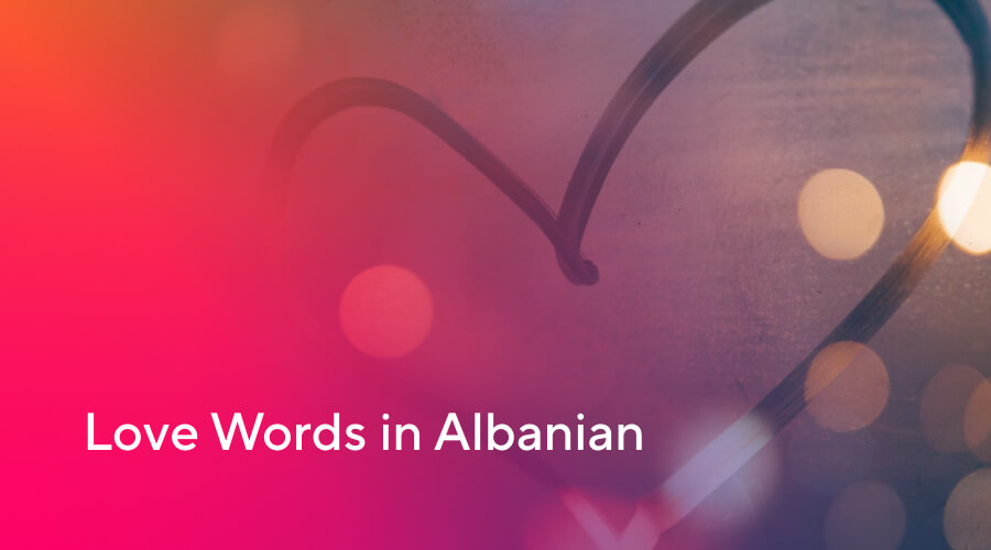 love words in albanian